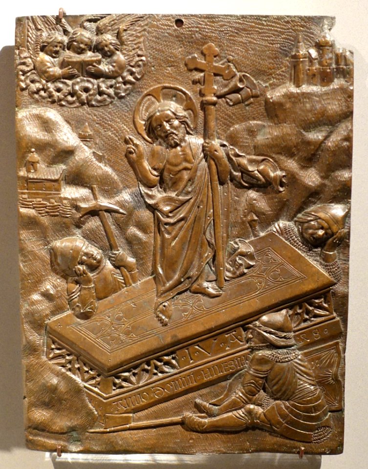 Resurrection of Christ, Ulm or Augsburg, 1480, bronze - Bode-Museum - DSC03669