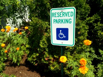 Reserved Parking disabled persons