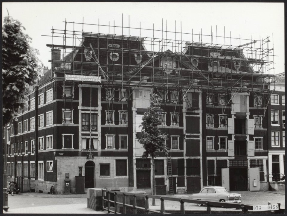 Restauraties, kantoren, Prins Hendrikkade, West Indische Compagnie, Bestanddeelnr 073-0458