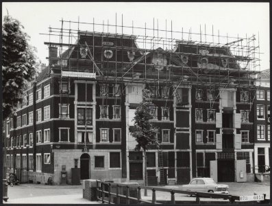 Restauraties, kantoren, Prins Hendrikkade, West Indische Compagnie, Bestanddeelnr 073-0458