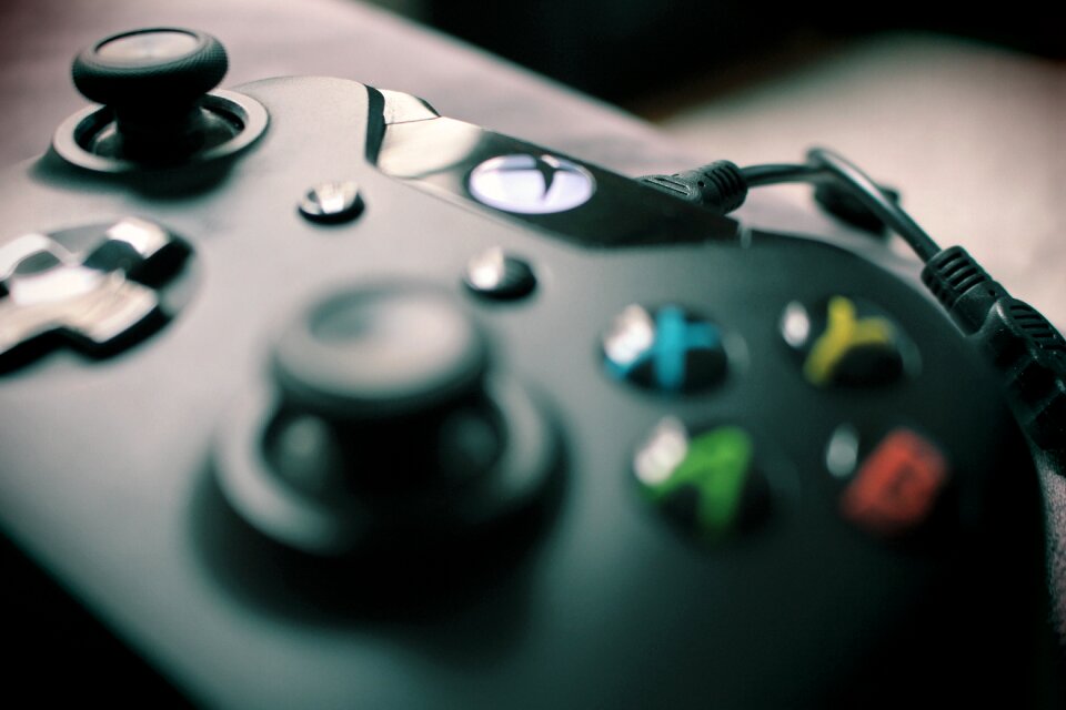 Joystick game console play