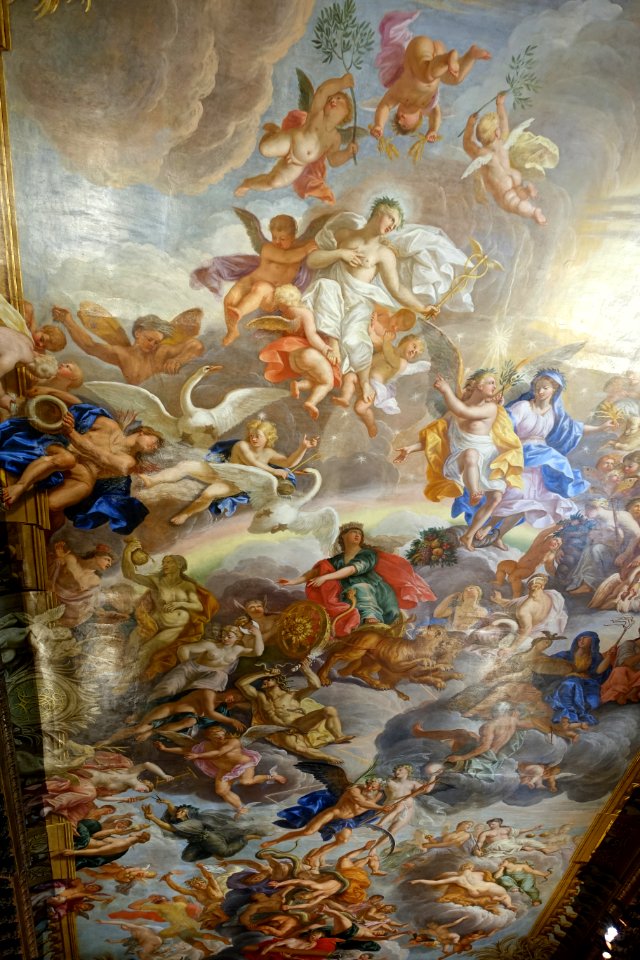 Return of the Golden Age (Assembly of the Gods) by Antonio Verrio, 1691-1692 - Great Chamber, Chatsworth House - Derbyshire, England - DSC03152
