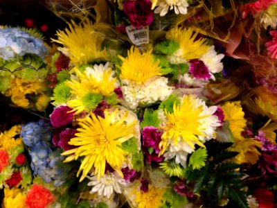 Retail flower display photo