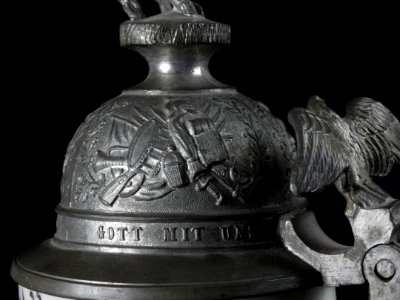 Reservistenkrug "Bockelmann" Lothringisches Train-Bataillon Nr. 17 (Detailaufnahme Deckel2)