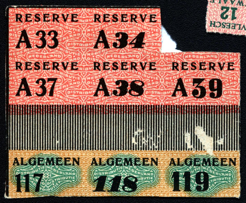 Reserve Algemeen distributiebonnen