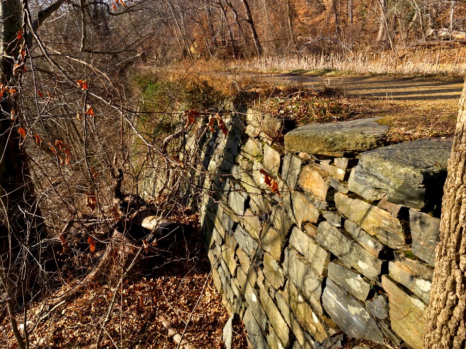 Retaining wall on C and O near 11 mile mark