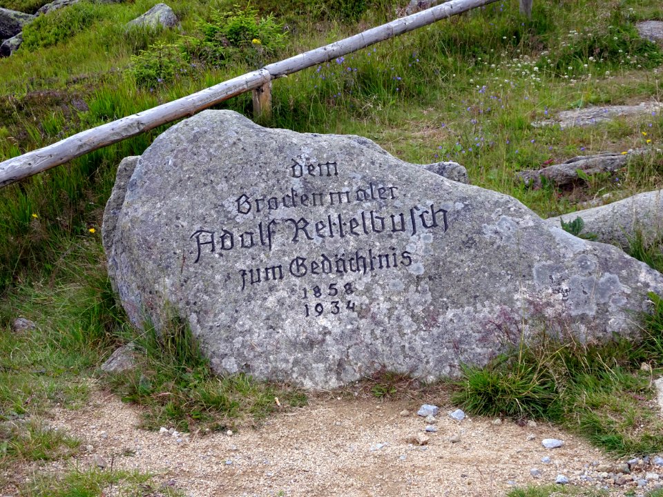 Rettelbusch Gedenkstein Brocken