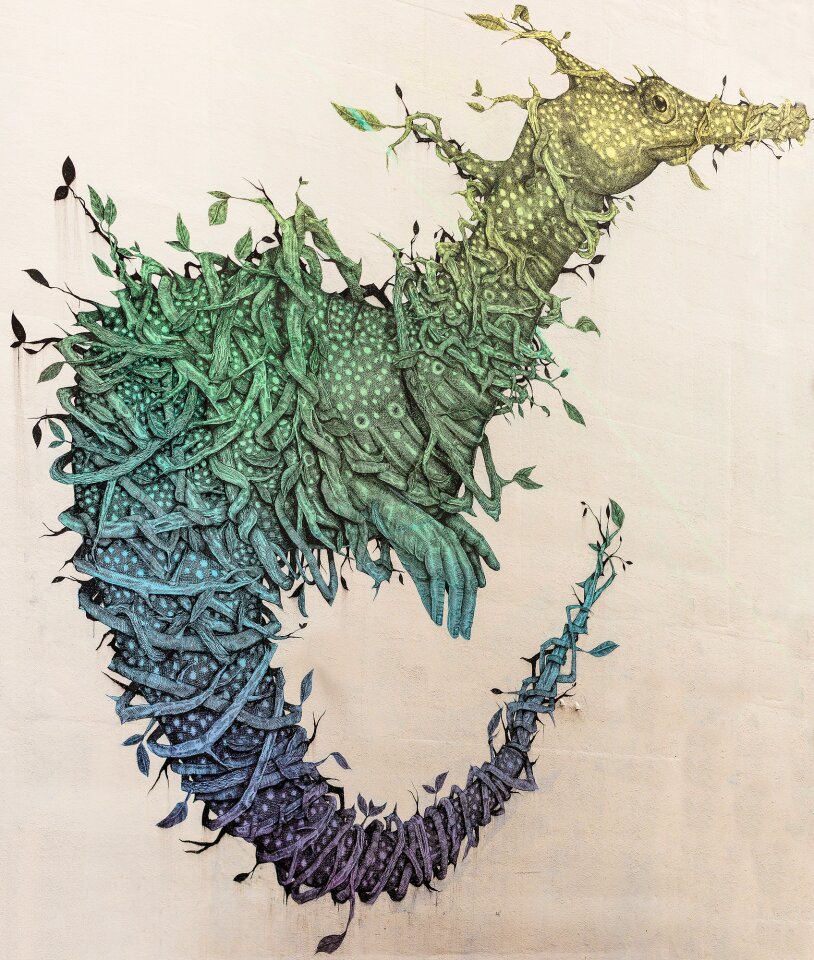 Seahorse graffiti culture