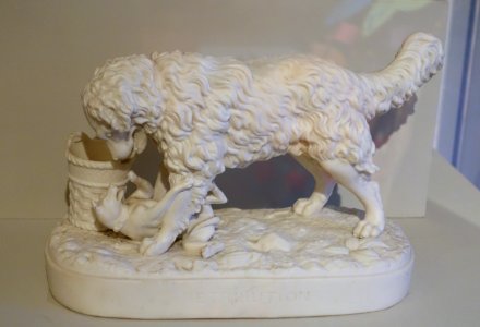 Retribution, Daniel Chester French, made in England, 1872, Parian porcelain - Concord Museum - Concord, MA - DSC05731
