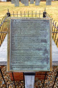 Rev. Ebenezer Parkman tomb transcription - Memorial Cemetery - Westborough, Massachusetts - DSC05021