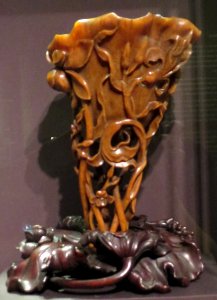 Rhinoceros horn cup, Qing dynasty, Metropolitan Museum of Art