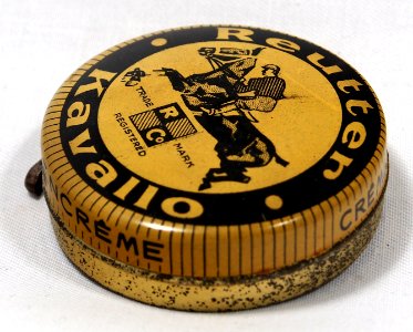 Reutter Kavallo Horse Shoe Polish Tin 1930s picture 2