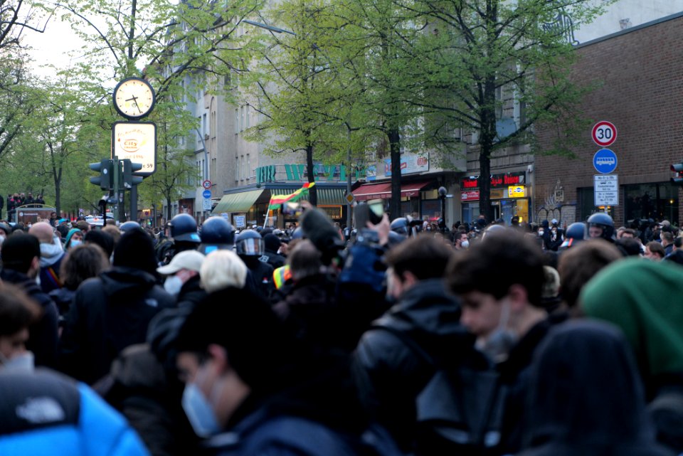 Revolutionary 1st may demonstration Berlin 2021 100