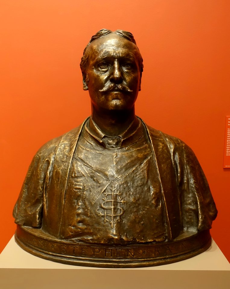 Reverend William Stephen Rainsford by Daniel Chester French, 1902, bronze - Morgan Library & Museum - New York City - DSC06713