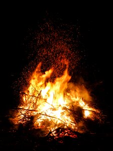 Easter campfire blaze photo