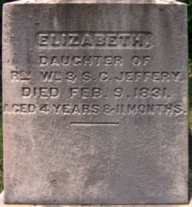 Rev. Wm. Jeffery and Family Obelisk, Bethany Cemetery, 2015-06-11, 03