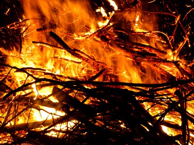 Easter campfire blaze