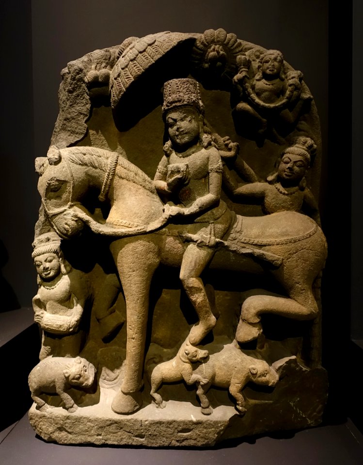 Revanta, north India, 9th-10th century AD, sandstone - Linden-Museum - Stuttgart, Germany - DSC03838