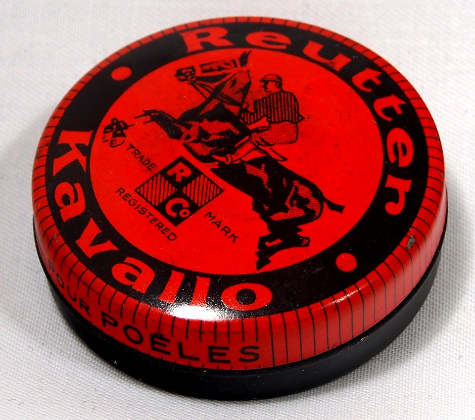 Reutter Kavallo Horse Shoe Polish Tin 1930s picture 4