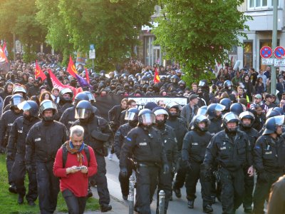 Revolutionary 1st may demonstration Berlin 2019 09
