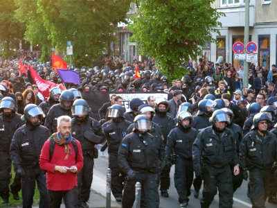 Revolutionary 1st may demonstration Berlin 2019 10