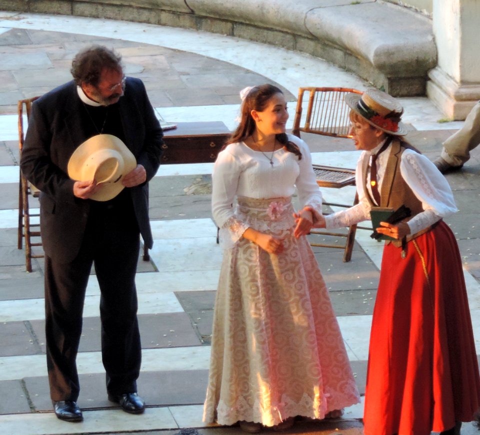 Rev Chasuble & Cecily & Miss Prism HWTC jeh