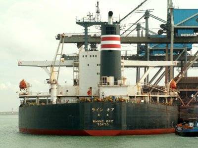 Rhine Ore - IMO 8802923 - Callsign JMMN p2, Port of Rotterdam, Holland 29-Mar-2006