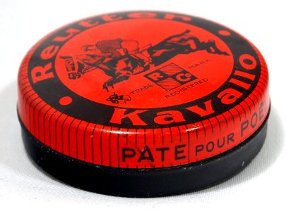Reutter Kavallo Horse Shoe Polish Tin 1930s picture 5