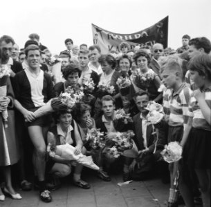 Rhoda tegen Blauw-Wit korfbal Vreugde van Rhoda, Bestanddeelnr 912-5606