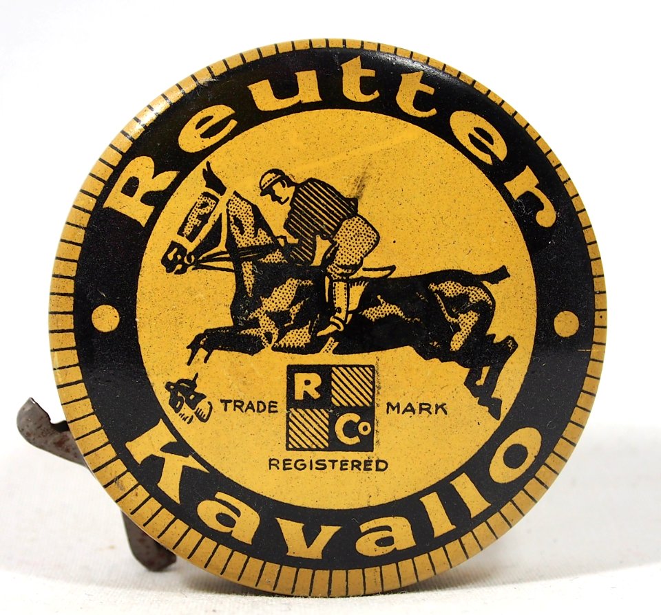 Reutter Kavallo Horse Shoe Polish Tin 1930s picture 1