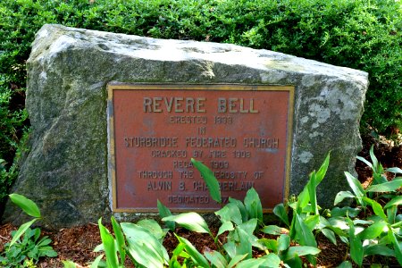 Revere bell memorial - Federated Church of Sturbridge and Fiskdale - Sturbridge, Massachusetts - DSC05942