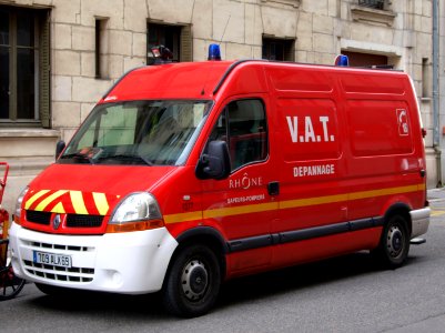 Renault fire truck, Rhone fire bregade at Lyon, France p3