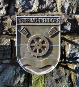 Rennerod, Brunnenanlage Wappen Nister-Möhrendorf