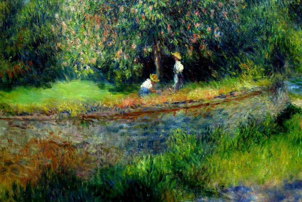 Renoir Chestnut Tree in Blossom Detail Berlin Alte Nationalgalerie 27042018 1