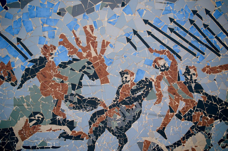 Rendition of the Alexander Mosaic of the Battle of Gaugamela in Erbil 01