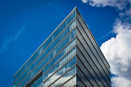 Skyscraper glass house photo