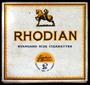 Rhodian cigarettes pack, front