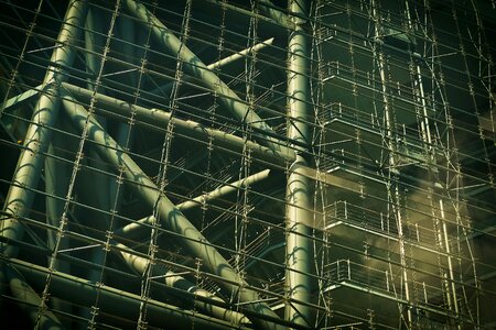 Skyscraper glass house