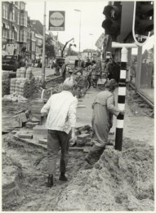 Renovatie van de Gedempte Oude Gracht ter hoogte van het Verwulft. NL-HlmNHA 54021099