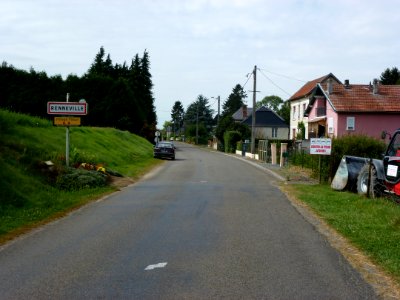 Renneville (Ardennes) city limit sign
