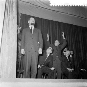 Repetitie passiespelen in Tegelen, het proces tegen Jezus geheel links staande C, Bestanddeelnr 911-0332