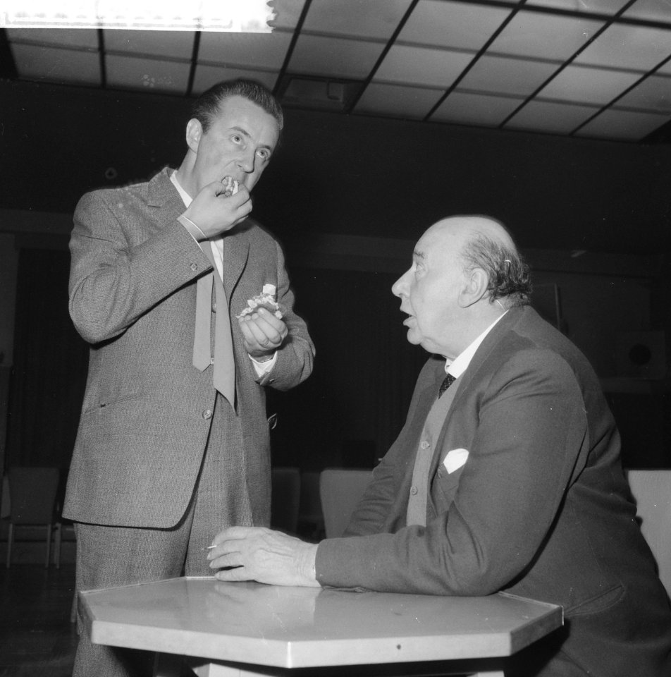 Repetitie televisiestuk De donkere kant van de aarde Luc van Gent en Albert va, Bestanddeelnr 911-7285