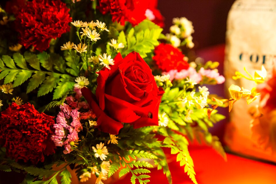 Flower arrangement roses bouquet