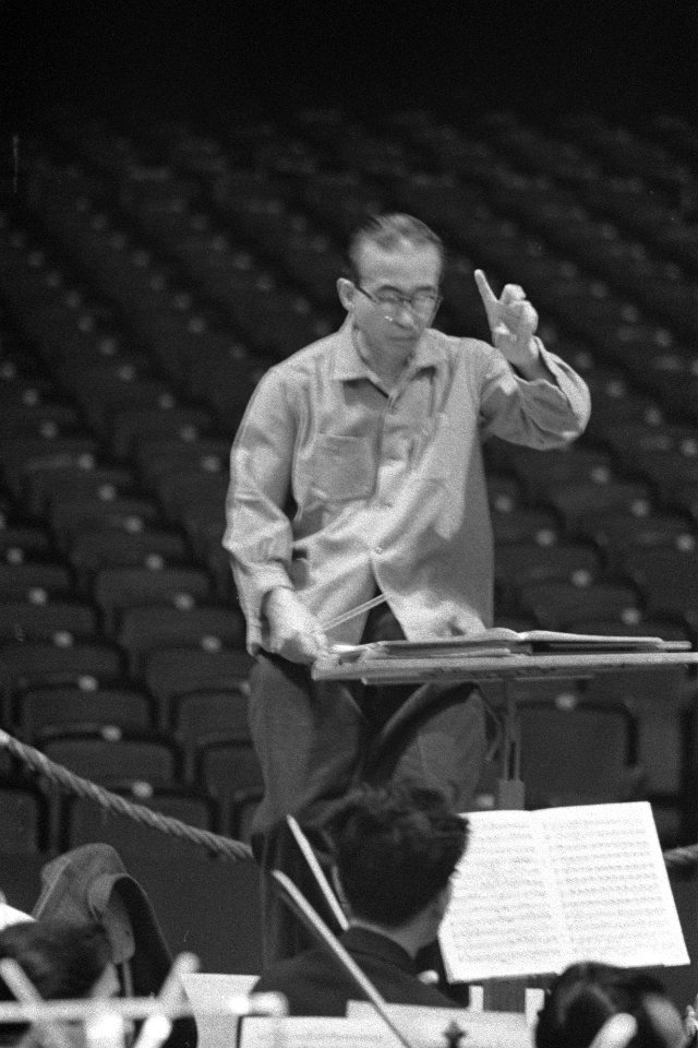 Repetitie Tokyos Philharmonisch orkest te Den Haag, Bestanddeelnr 911-7360