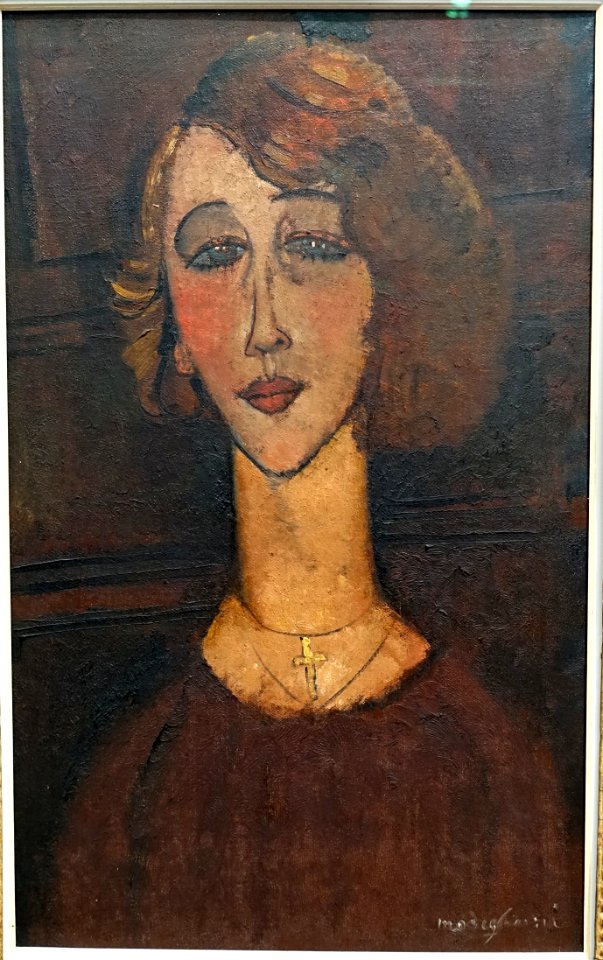 Renee by Amedeo Modigliani, 1917, oil on canvas - Museu de Arte de São Paulo - DSC07297