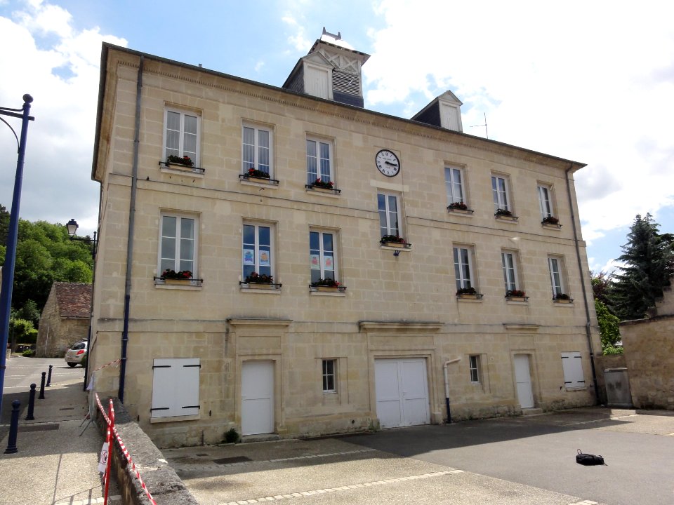 Ressons-le-Long (Aisne) école-mairie