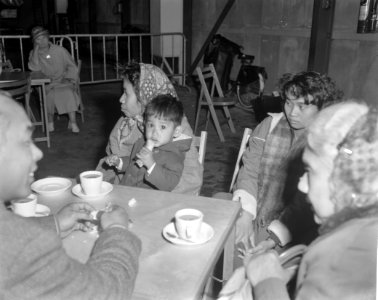 Repatrianten uit Nieuw-Guinea op Schiphol aangekomen, Bestanddeelnr 914-1985