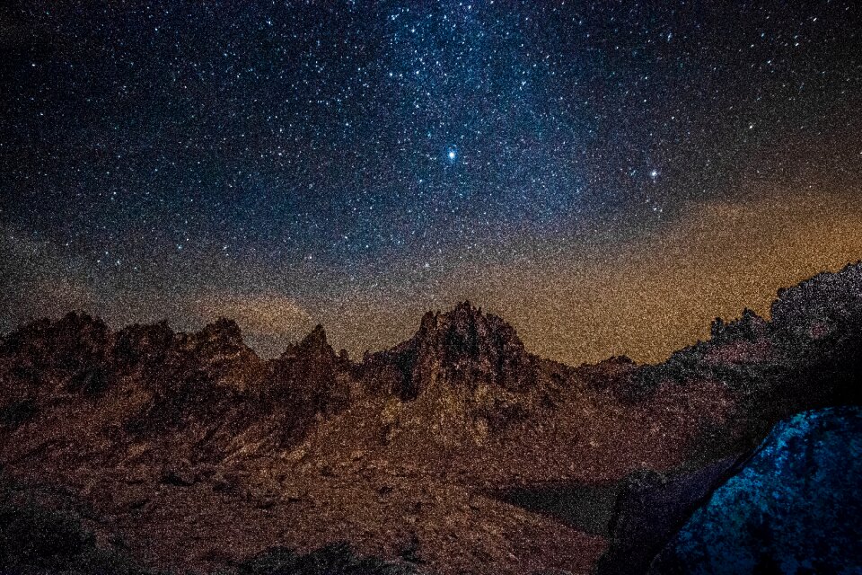 Nature night mountains