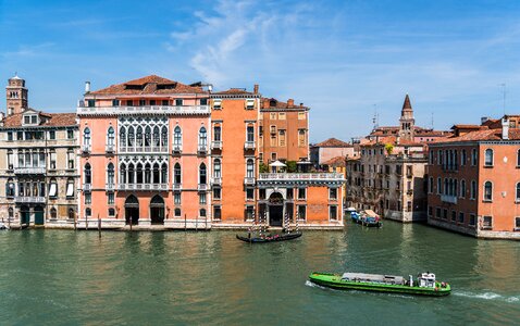 Grand canal boats europe photo