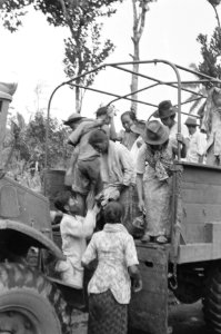 Repatrianten die teruggaan naar Republikeins gebied in Nederlandse militaire vo…, Bestanddeelnr 460-3-3